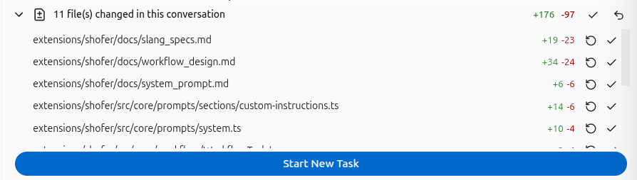Session changelog — every file changed, at a glance