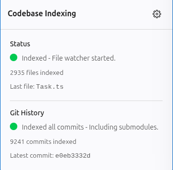 Local RAG over code and git history, indexed incrementally